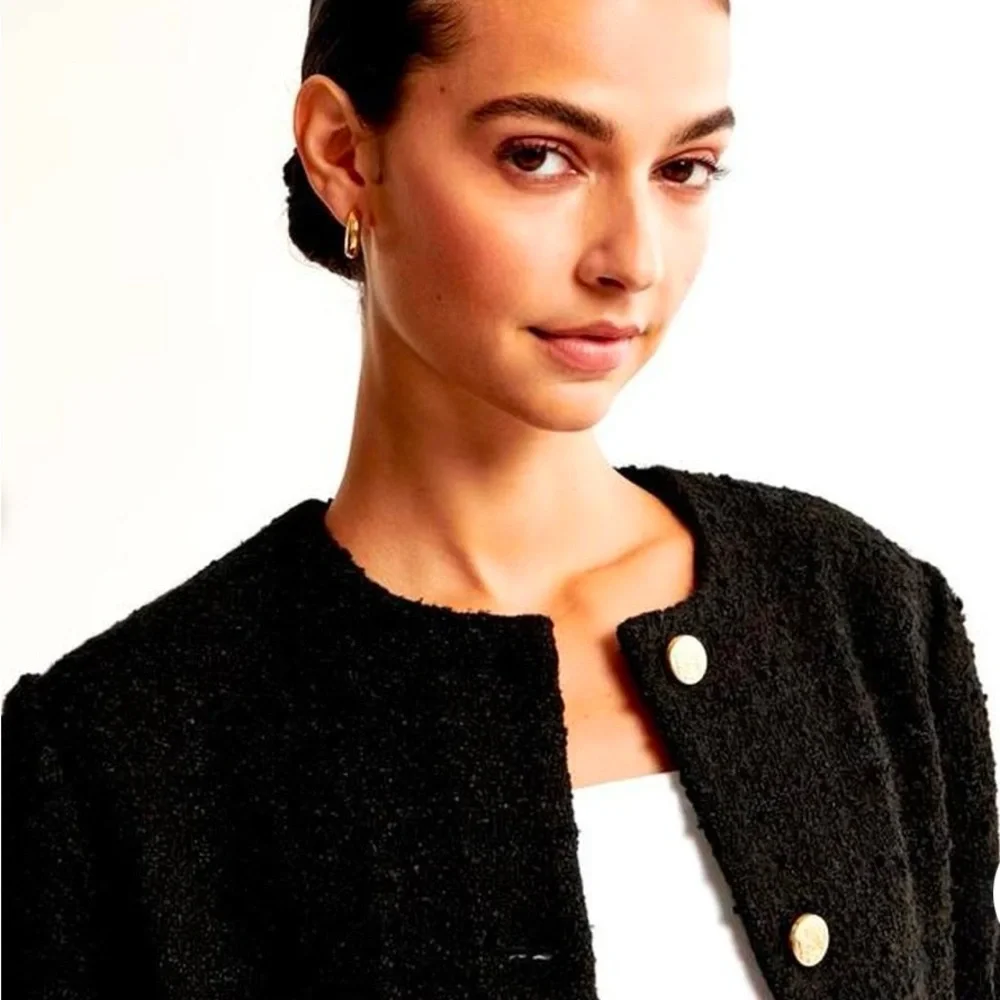 Abercrombie & Fitch Black Blazer with Gold Accents - Picture 2 of 5